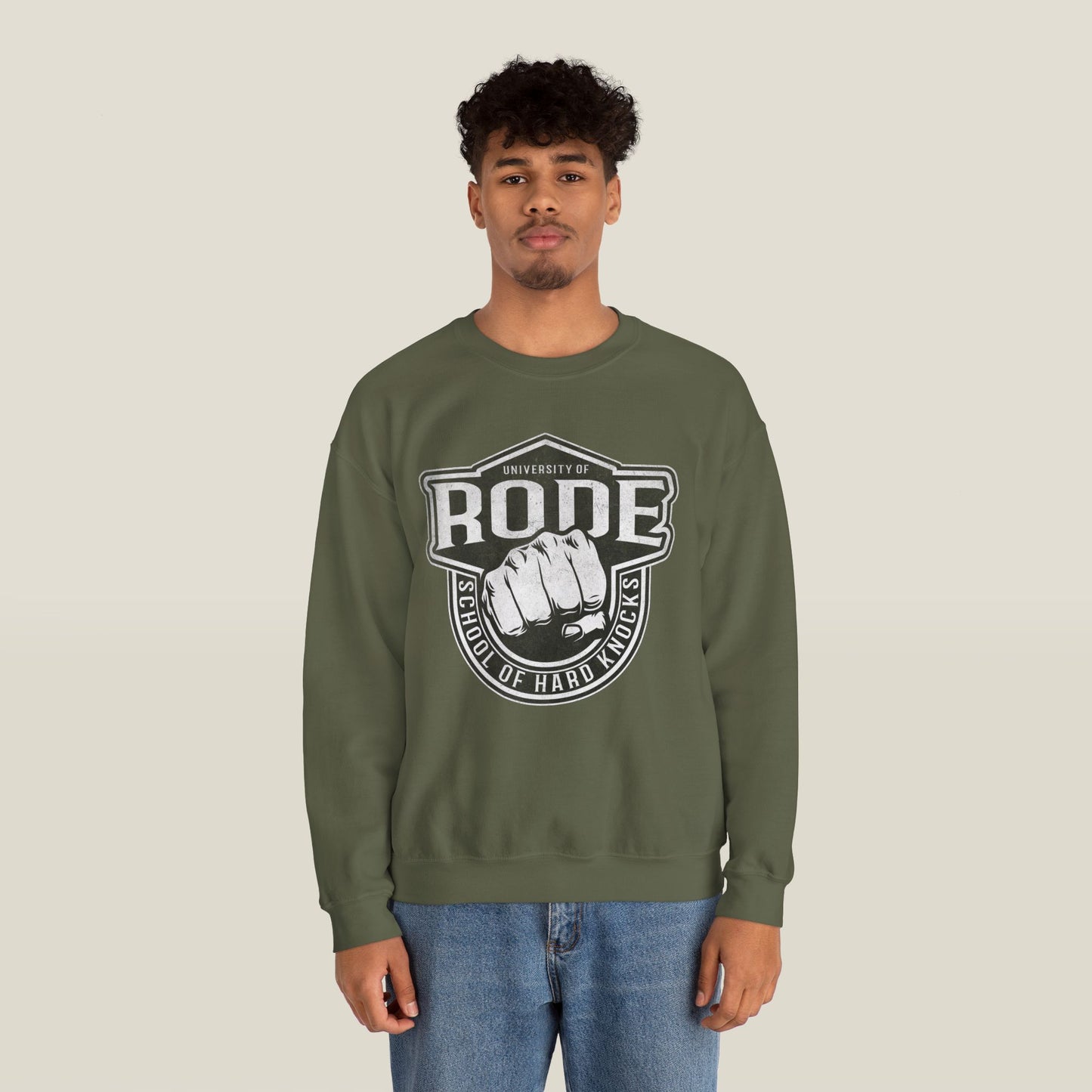 Rode University Sweatshirt - School of Hard Knocks Unisex Crewneck