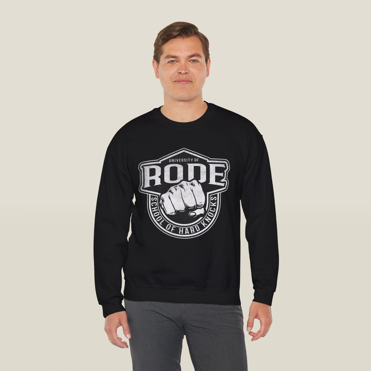 Rode University Sweatshirt - School of Hard Knocks Unisex Crewneck
