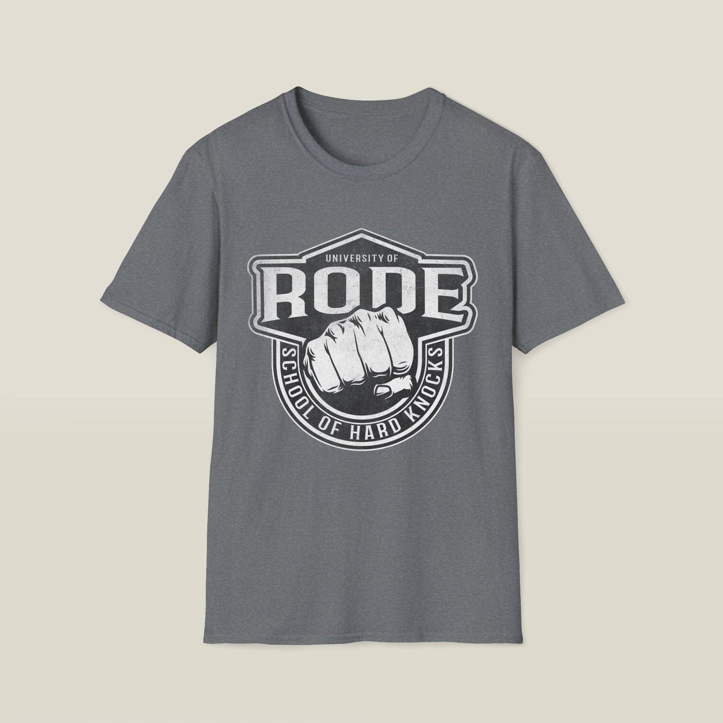 Rode School of Hard Knocks Unisex Softstyle T-Shirt