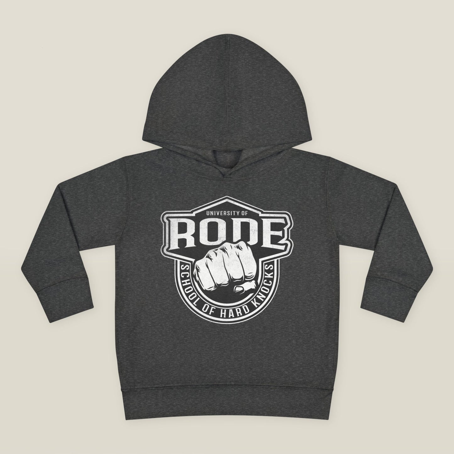 Toddler Fleece Hoodie - University of Rode, School of Hard Knocks Design