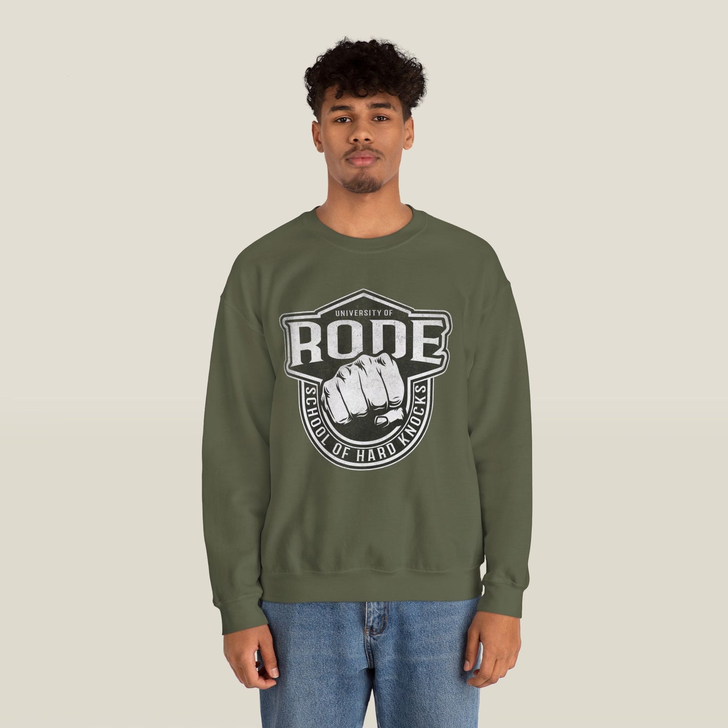 Rode University Sweatshirt - School of Hard Knocks Unisex Crewneck