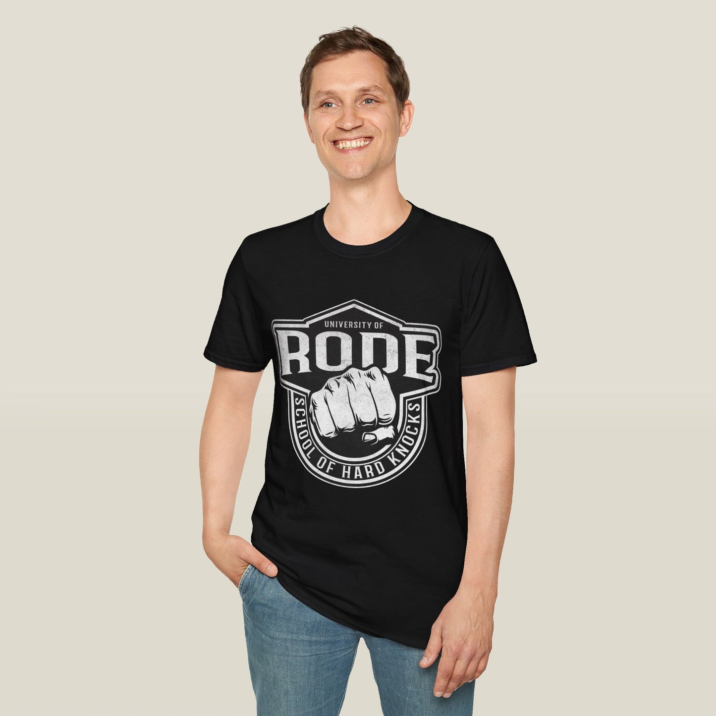 Rode School of Hard Knocks Unisex Softstyle T-Shirt