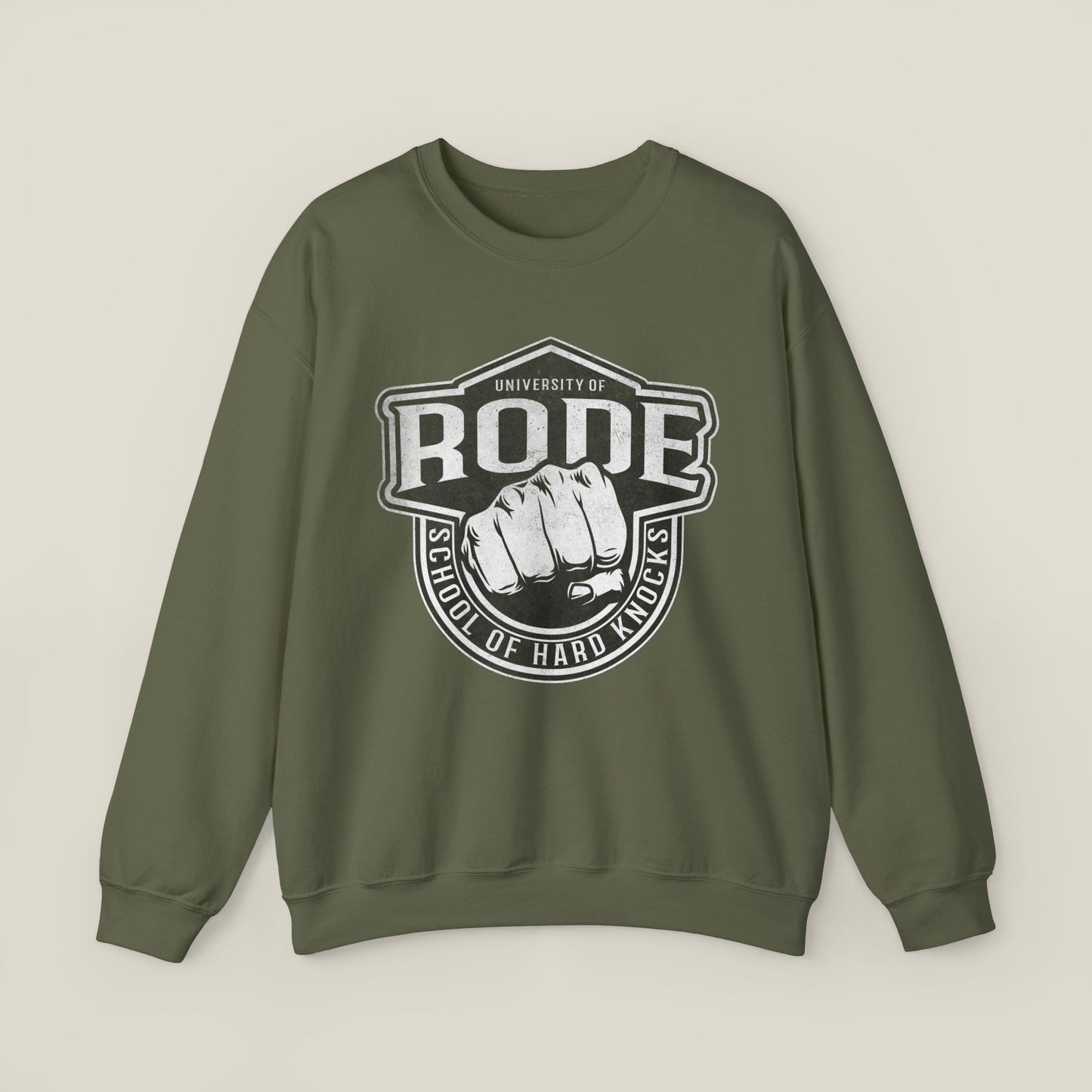 Rode University Sweatshirt - School of Hard Knocks Unisex Crewneck